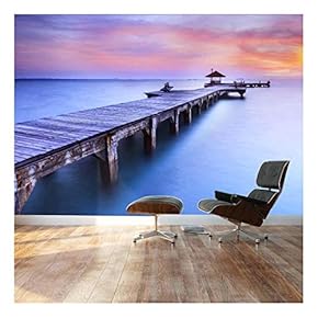 Beautiful Inspiring Calmness at Sunrise - Landscape - Wall Mural, Removable Sticker, Home Decor - 66x96 inches