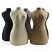 New Wayzon Linen Necklace Pendant Sweater Chain Model Jewelry Organizer Display Holder Stand(Beige)