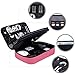 Electronic Organizer BAGSMART Travel Cable Organizer Bag for Hard Drives, Cables, Charger, Phone, USB, SD Card (Pink-Large)
