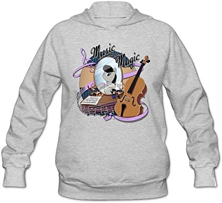 VenC Women's Hooded Sweatershirts Hoodies Fashion Music Octavia Tee By Hydro King Ash M