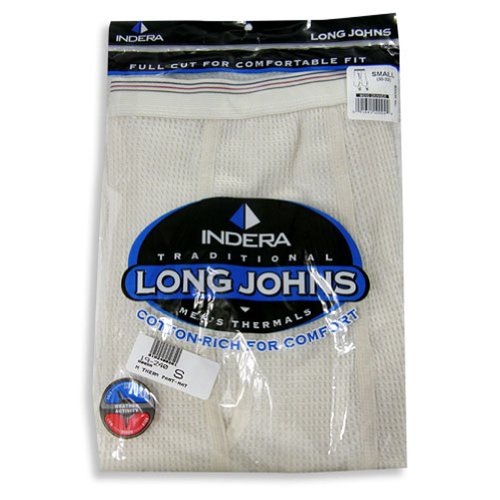 Indera - Mens Thermal Long John Pant, 800DR