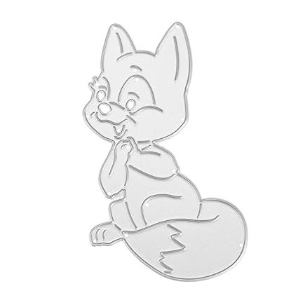 Rrimin Animal Fox Steel Metal Die Impression Cutting Dies DIY Handwork Craft