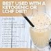 Keto Diet Shake with 70:20:10 Ratio Keeps You In Ketosis-Perfect For Low Carb High Fat Lifestyle - Less than 3g Net Carbs per Serve - Vanilla Flavor - 27 Servings