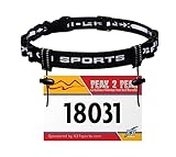 Race Number Belt, Triathlon Running Bib Holder with 6 Fuel Gel Loops for Transitions by X31 Sports