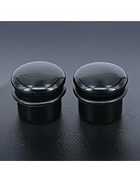 PiercingCool - 6 pares de tapones para los oídos de piedra múltiple de 4 g-11 16 pulgadas con dilatadores de silicona