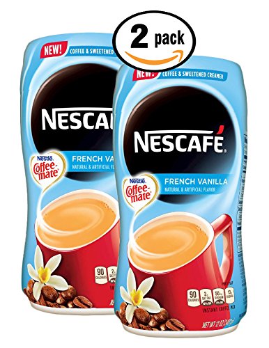 Pack of 2 - Nescafe Coffee-mate French Vanilla Coffee and Sweetend Creamer
