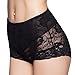Eve's temptation Janice Women's High Waist Lace Breathable Panties-Black