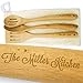 Engraved Wood Spoon Gift Sets (Three Engraved Spoons with Bag)