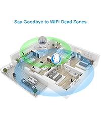 WiFi Range Extender N300 Wi-Fi Repeater for 2.4G Band Internet Booster Wireless Network Hotspot, Supports Repeater Mode AP Mode, Extends WiFi Signal to Smart Home Devices, Works with Any Router