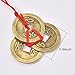 Pangda 5 Sets Chinese Coins Fortune Coin Feng Shui Coins Lucky Coins I-Ching Coins with Red String