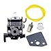 HIPA Carburetor with Gasket Fuel Line Filter Primer Bulb for HONDA Engine GX35 GX35NT HHT35S Trimmer / Brush Cutter # 16100-Z0Z-034 WYB 16C