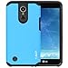 J&D Case Compatible for LG K20 V Plus/LG K20 Harmony/LG K10 2017 / LG V5 / LG Grace - Heavy Duty Dual Layer Hybrid Shockproof Protective Rugged Bumper Case, Blue