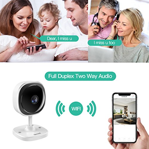 [Full HD] 1080P Wireless Security Camera,NexTrend 180 Degree Panoramic IP Camera Two-Way Audio, Motion Detection,Cloud Storage,Night Vision for Home/Office/Baby/Pet Monitor,Work on Phone,PC-4 Pack - Thumbnail 5