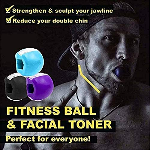 TOCYORIC-3-x-Jawline-Trainer-Jawline-Shaper-Face-SlimmerDouble-Chin-Exerciser-BallJawline-Uebung-Fitness-BallDoppelkinn-UebungsgeraetExerciser-und-Neck-ToningJawline-Jaw-Exerciser