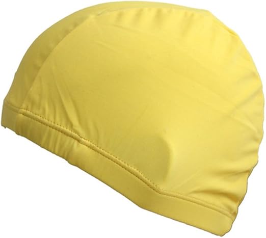 yellow swimming cap