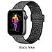 INTENY Sport Band Compatible with Apple Watch 42mm 44mm, Nylon Sport Loop, Strap Replacement for iWatch Series 4, Series 3, Series 2, Series 1 (Black Nike, Storm Gray, Redblack, 42mm 44mm)