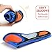 Plantar Fasciitis Insoles, Foot Arch Support Orthotics Shoe Inserts for Comfort & Relief from Flat Feet, High Arches, Back, Fascia, Foot & Heel Pain for Men and Women - Full Length (Blue, 5)