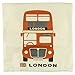 Luxbon - The Routemaster Red London Bus Cotton Linen Throw Pillow Case Cushion Cover 18 x 18/45X45CM Insert Not Included