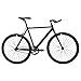 Critical Cycles Classic Fixed-Gear Single-Speed Track Bike with Pursuit Bullhorn Bars, Matte Black, 43cm/X-Small
