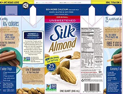 3 Silk+Unsweetened+Unflavored+Dairy+Alternative+Individually