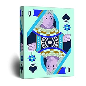 Canvas Wall Art - Playing Poker Card Design - Queen of Spades - Giclee Print Gallery Wrap Modern Home Art Ready to Hang - 12x18 inches