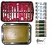 14 Professional Quality Polished Stainless Steel Dissection Tools, A Beautiful Case Includes A Stainless Steel Tray,10 Blades,10 Pins for Biology Medical Veterinary Students - Rats and Frogs Hate US