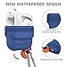 MICOK Compatible Airpods Case, Waterproof Airpods Cover, Shock Resistant Silicone Airpods Case Cover and Skin with Keychain for Airpods 1 & 2 [Not for Wireless Charging Case] , Airpods Accesssories