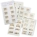 Bachelorette Party Tattoos by Bridal Swan- Mixed Set of 40 Gold Metallic Flash Tattoos- Team Bride Edition