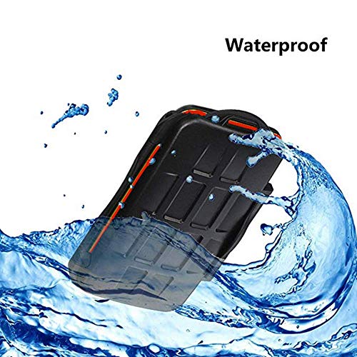 UPZHIJI SD Card Holder,Professional Water-Resistant Anti-Shock Holder Storage SD SDHC SDXC TF Memory Card Case Protector Cover with Carabiner for 12SD Cards & 12 Micro SD Cards