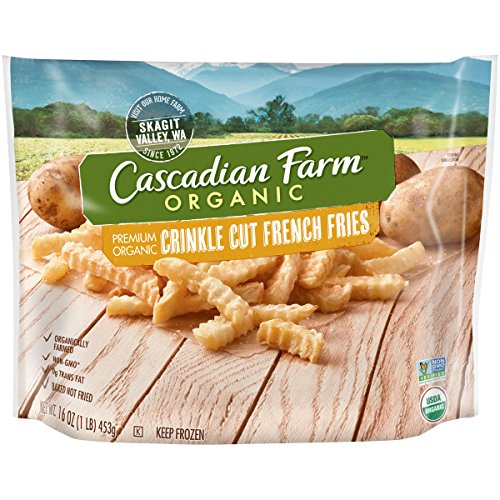 Cascadian Farm Organic Crinkle Cut French Fries, 16oz Bag (Frozen), Organically Farmed French Fries,...