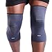 BERTER Knee Compression Sleeve Support for Running, Jogging, Sports - Brace for Joint Pain Relief, Arthritis and Injury Recovery - A Pair (Grey-Blue, Large(17.5-20.5