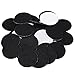 Outus Black Adhesive Felt Circles for DIY and Sewing Handcraft, 1 Inch and 1.5 Inch, 100 Pieces