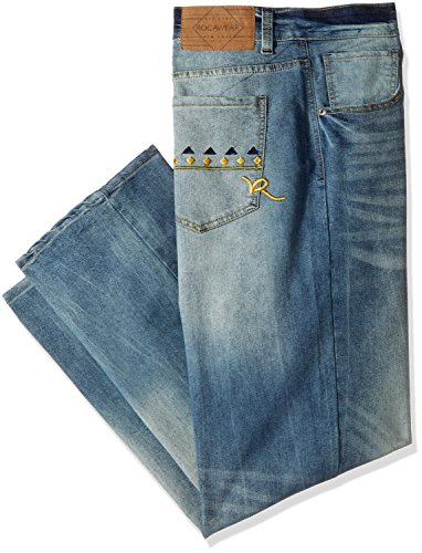 Rocawear men s big and tall sekani jean, mechanic wash, 48/32