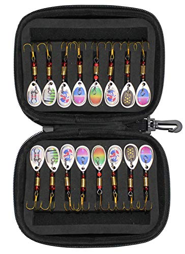 JasCherry Angeln Köder Kunstköder Spinner Angeln Barsch Köder SpinnKöder Bunte Angelköder Spinner Blinker für Hecht, Zander, Barsch, Forelle – Bild 3