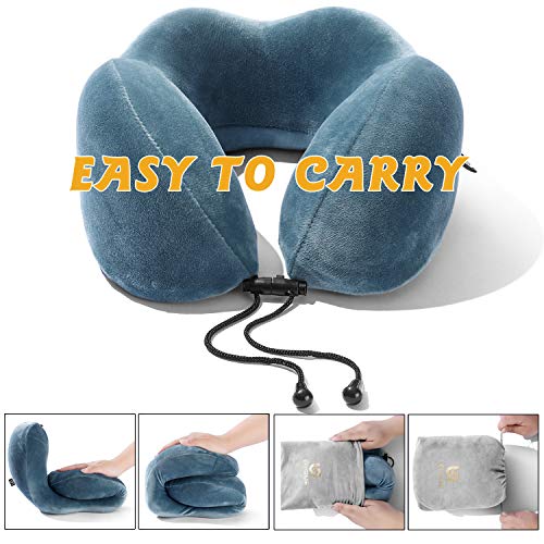 5 LEISIME+Travel+Pillow+Memory+Support