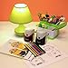 TAS Accessories Manual Pencil Sharpener, Black - No Cords or Batteries, No Need to Pull the Pencil With Auto Suction Function