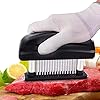Happy-Fox-Meat-Tenderizer-Needle48-Stainless-Steel-Sharp-Blade-Meat-TenderiserProfessional-Commercial-Quality-Kitchen-Cooking-Tool-Meat-Tenderising-Tool-for-BeefSteakChickenPork Happy Fox | Meat Tenderizer Needle,48 -pin Stainless Steel Sharp Blade, Used for Professional Kitchen Tender Meat Tools