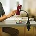 Nite Ize Original Steelie Bendable Arm + Ratcheting Clamp Kit - Magnetic Smartphone Gooseneck Clamp Mounting System with 2x Holding Power and Restickable Magnet Adapter