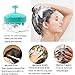 Shampoo Brush Hair Scalp Massager Siliscrub Hair Scalp Brush Scalp Massage Shampoo Brush Head Scrubber Scalp Care Brush (Green)