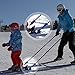 Launch Pad Hookease Ski Trainer - Learn to Ski - Teaches Proper Form and Speed Control - Universal Fit for All Pole Sizes- Unique Solution for Beginner Skiers