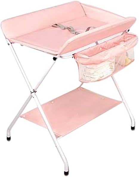 pink baby changing unit