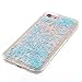 DAMONDY iPhone 7 Case,iPhone 7 Glitter Case,3D Cute Bling Liquid Glitter Floating Quicksand Diamond Water Flowing Ultra Clear Soft TPU Case for iPhone 7 4.7 ONLY -Sliver Blue Star