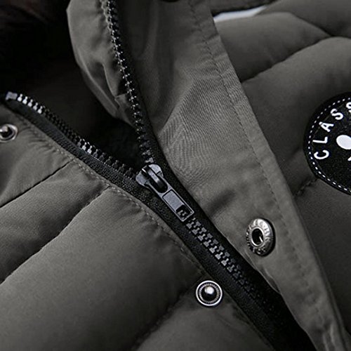 Sunbona Toddler Baby Boys Autumn Winter Down Jacket Coat Warm Padded Thick Outerwear Clothes (2T(18~24months), Gray) - Thumbnail 4