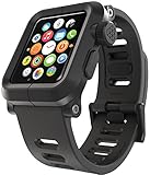 LUNATIK EPIK Polycarbonate Case and Silicone Strap for Apple Watch Series 1, Black/Black
