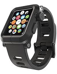 Lunatik EPIK funda de policarbonato y correa de silicona para Apple Watch, color blanco blanco, Negro Negro