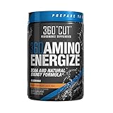 360CUT 360AMINO ENERGIZE  All Natural BCAA Amino Formula with Raw Coconut Water Powder and Natural Energy Boosters. Maintain Hydration with 30 Great-Tasting Peach Lemonade Iced Tea Servings!