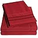 1500 Supreme Collection Bed Sheet Set - Extra Soft, Elastic Corner Straps, Deep Pockets, Wrinkle & Fade Resistant Hypoallergenic Sheets Set, Luxury Hotel Bedding, Full, Red