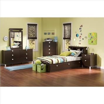Amazon Com South Shore Cakao Kids Twin 4 Piece Bedroom Set