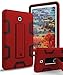 TIANLI for Samsung Galaxy Tab S2 8.0 Case Anti-Fingerprint Anti-Scratch Shockproof Hybrid Hard Kickstand Cover,Red Black