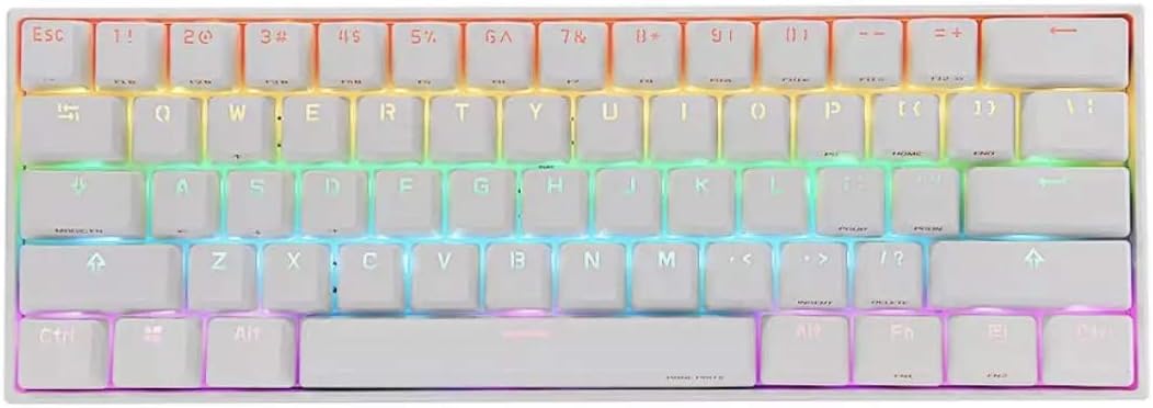 [Gateron Switch] Obins Anne Pro 2 60% NKRO Bluetooth 4.0 Type-C RGB Mechanical Gaming Keyboard (Black, Brown Switch)